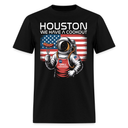 Houston We Have A Cookout T Shirt - black