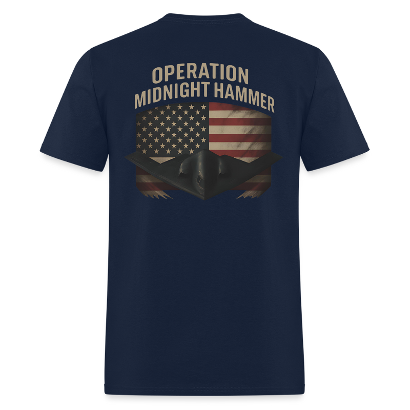 O.M.H Operation Midnight Hammer T Shirt - navy