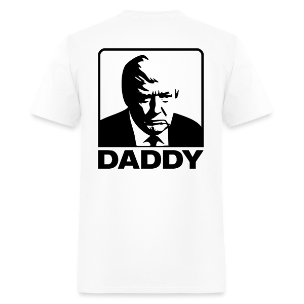 Daddy Trump Double-sided Print T Shirt - white