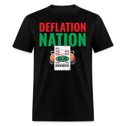 Deflation Nation T Shirt - black