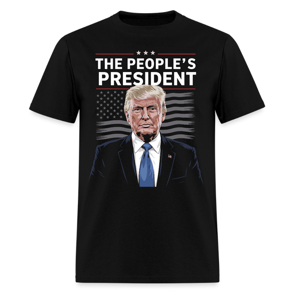 The People's President Trump T Shirt - black