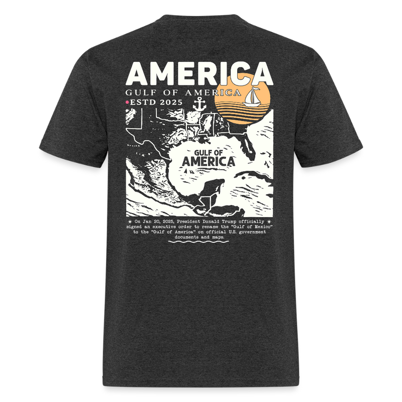 Gulf Of America Est. 2025 T Shirt - 4 - heather black