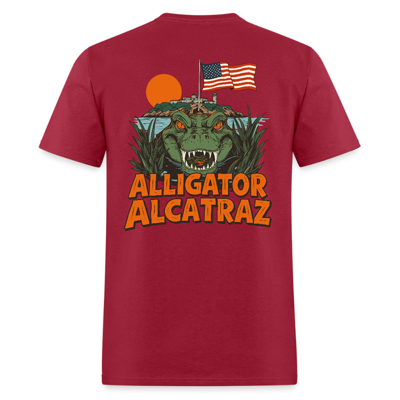 Alligator Alcatraz T Shirt - 5 - dark red