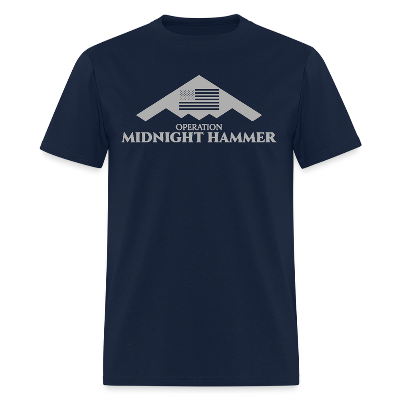 Operation Midnight Hammer US Flag T Shirt - navy