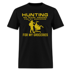 Hunting No Mask Needed T Shirt - black