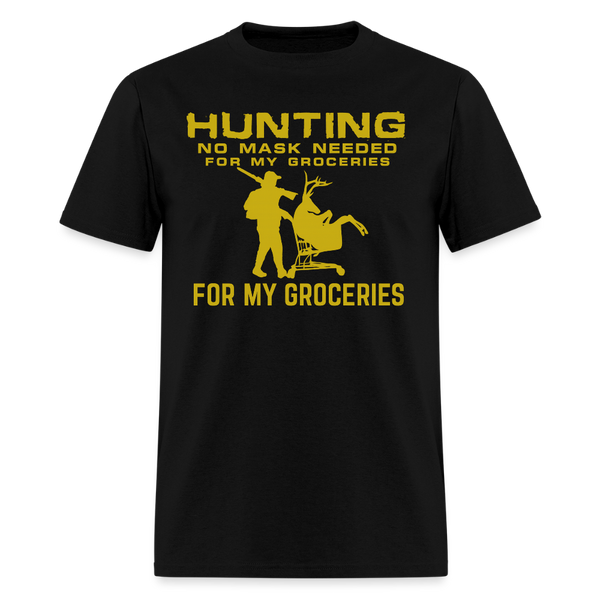 Hunting No Mask Needed T Shirt - black