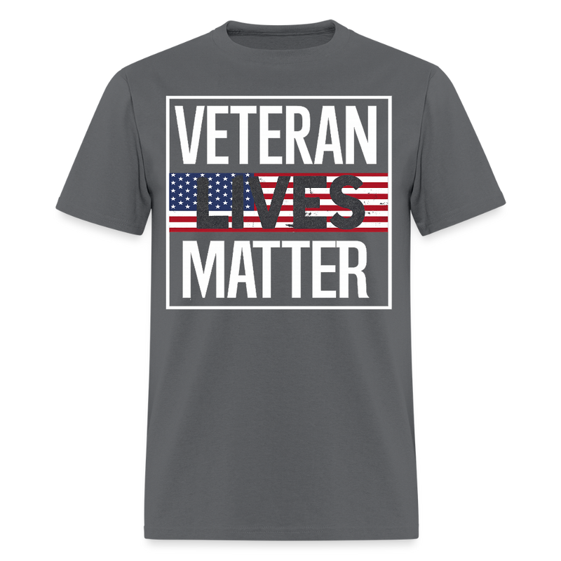 Veteran Lives Matter T Shirt - charcoal