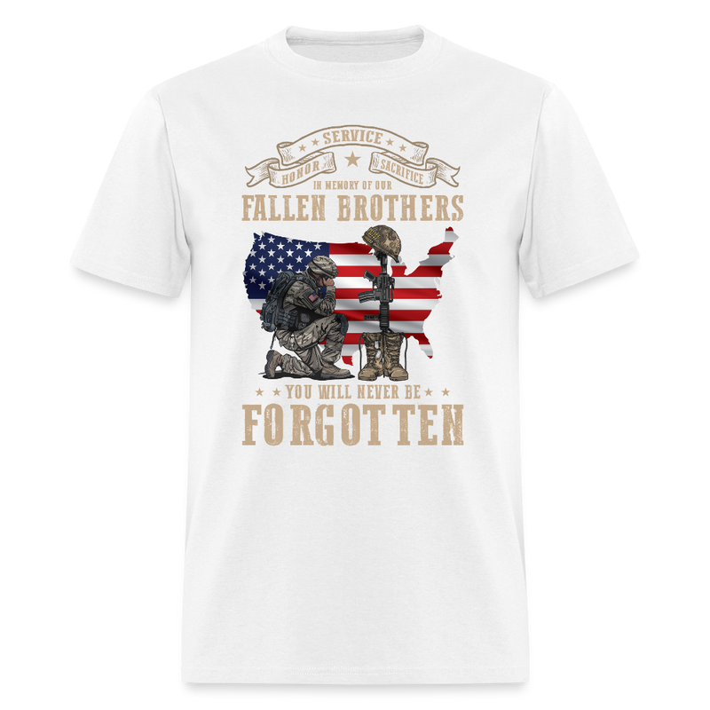 Honor Service Sacrifice In Memory Of Our T Shirt - white