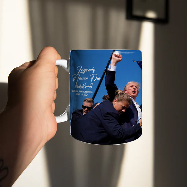 Legends Never Die Mug