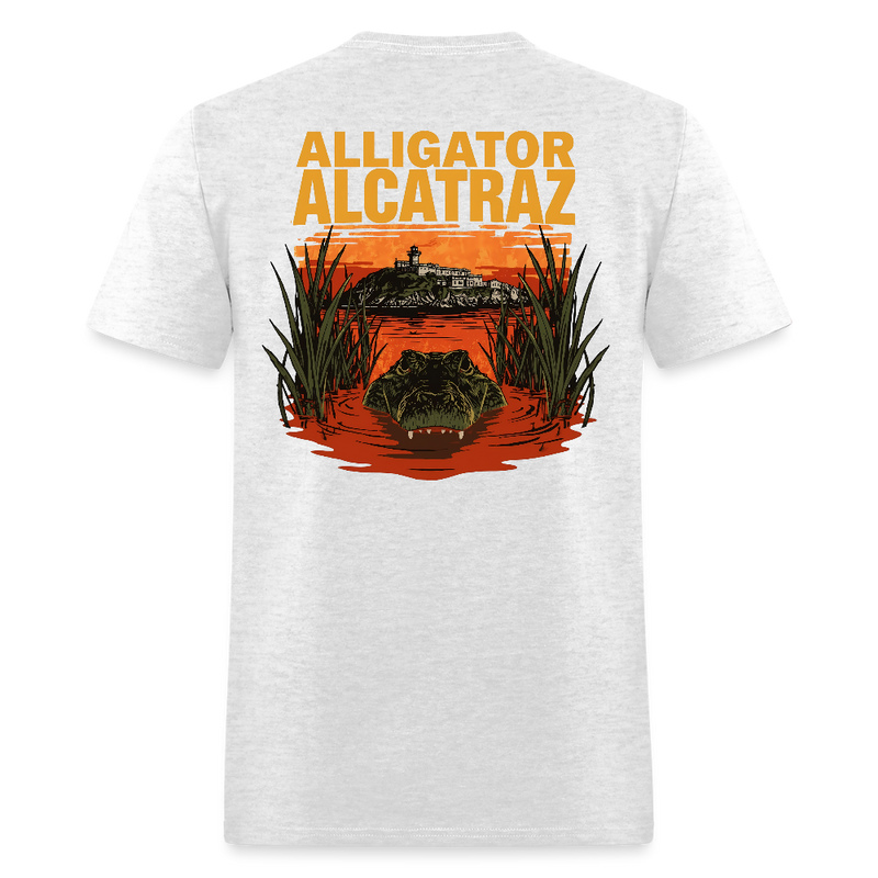 Alligator Alcatraz T Shirt - 6 - light heather gray