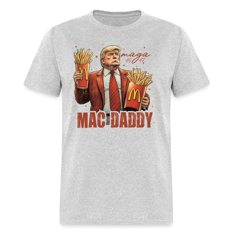 Trump MAGA Mac Daddy T Shirt - heather gray