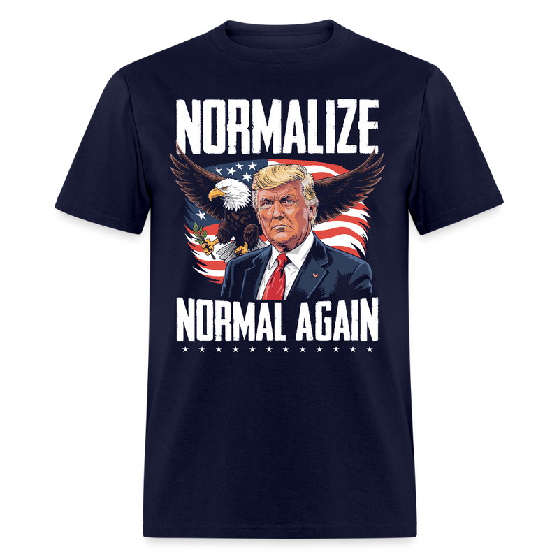 Normalize Normal Again T Shirt - navy