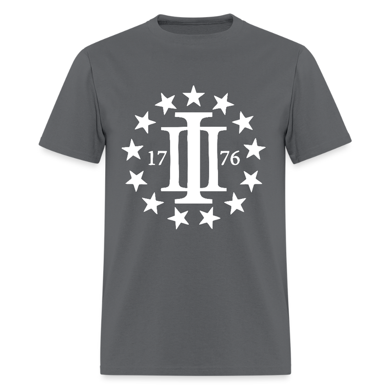 Three Percenters 1776 T Shirt - charcoal