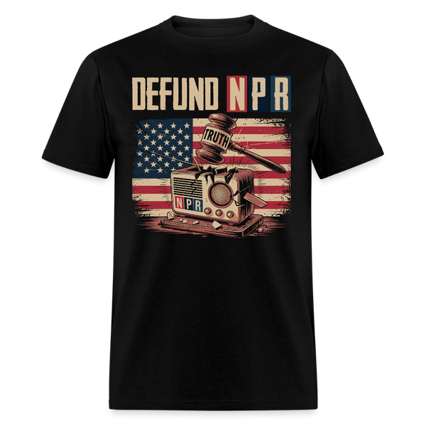 Defund NPR T Shirt - black