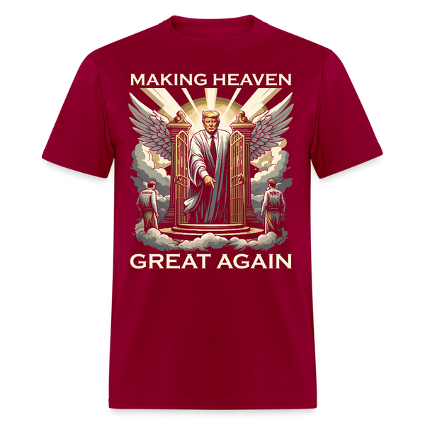 Trump Making Heaven Great Again T Shirt - dark red