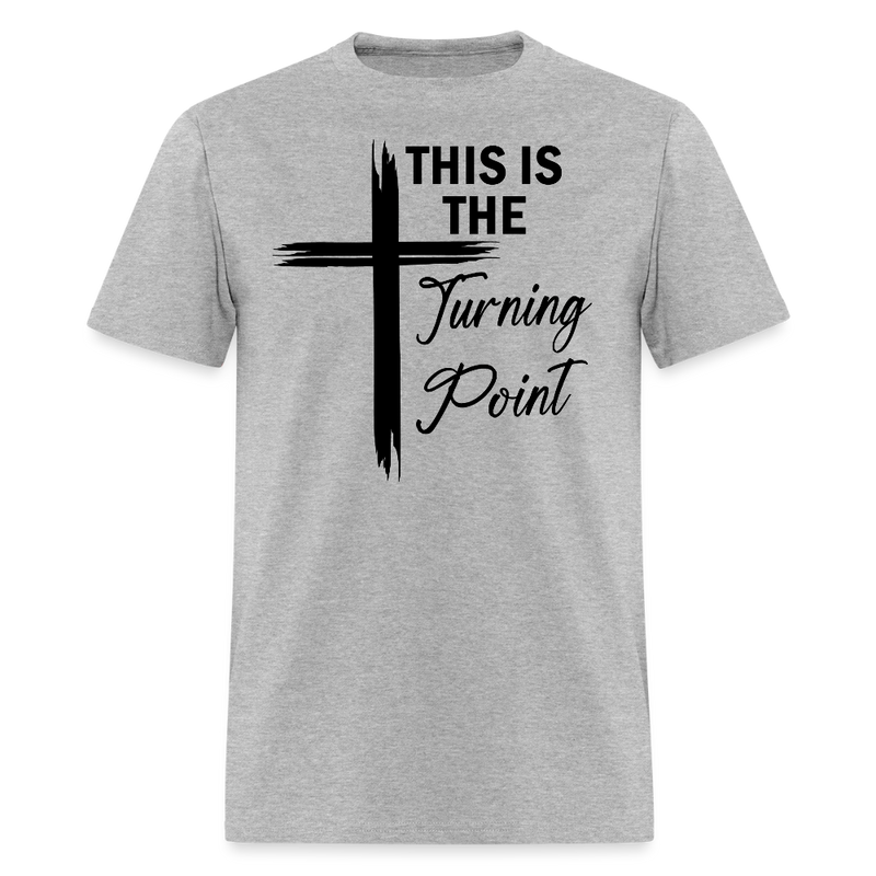 This is the Turning Point T Shirt - 4 - heather gray