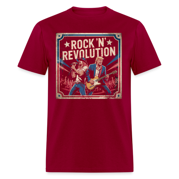 Rock 'n' Revolution T Shirt - dark red