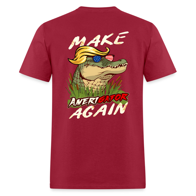 Make Amerigator Again T Shirt - dark red