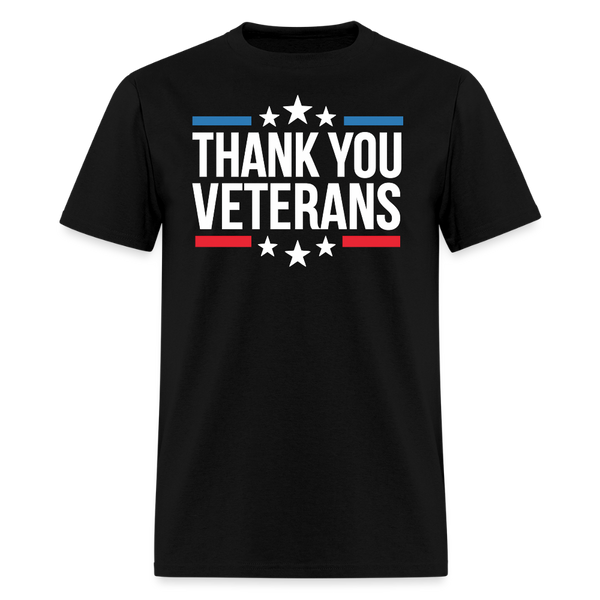 Thank You Veterans T Shirt - 2 - black
