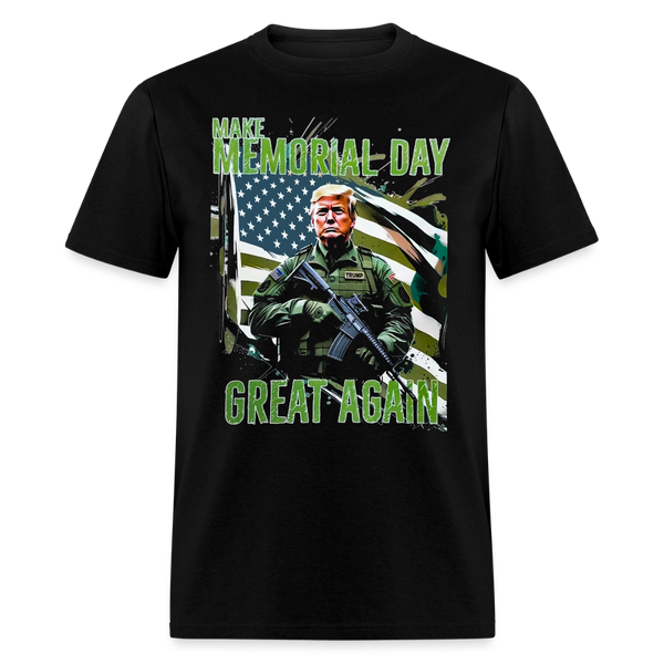 Trump Make Memorial Great Again T Shirt - black