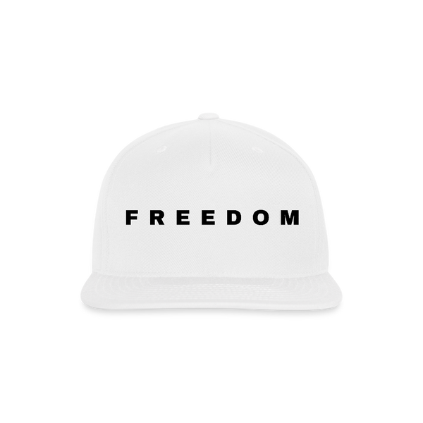 Freedom Charlie Snapback Cap - white