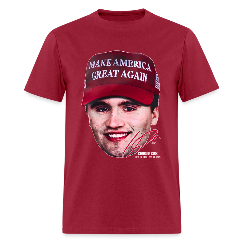 Rest In Peace Charlie Kirk T Shirt - dark red