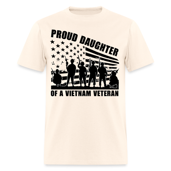 Proud Daughter of A Veteran T Shirt - 2 - natural
