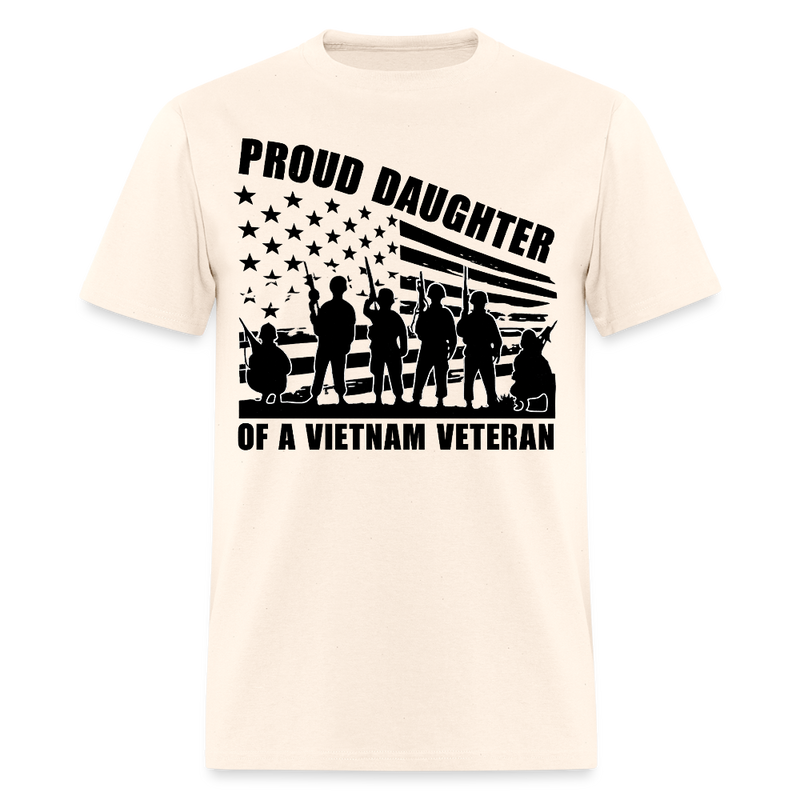 Proud Daughter of A Veteran T Shirt - 2 - natural