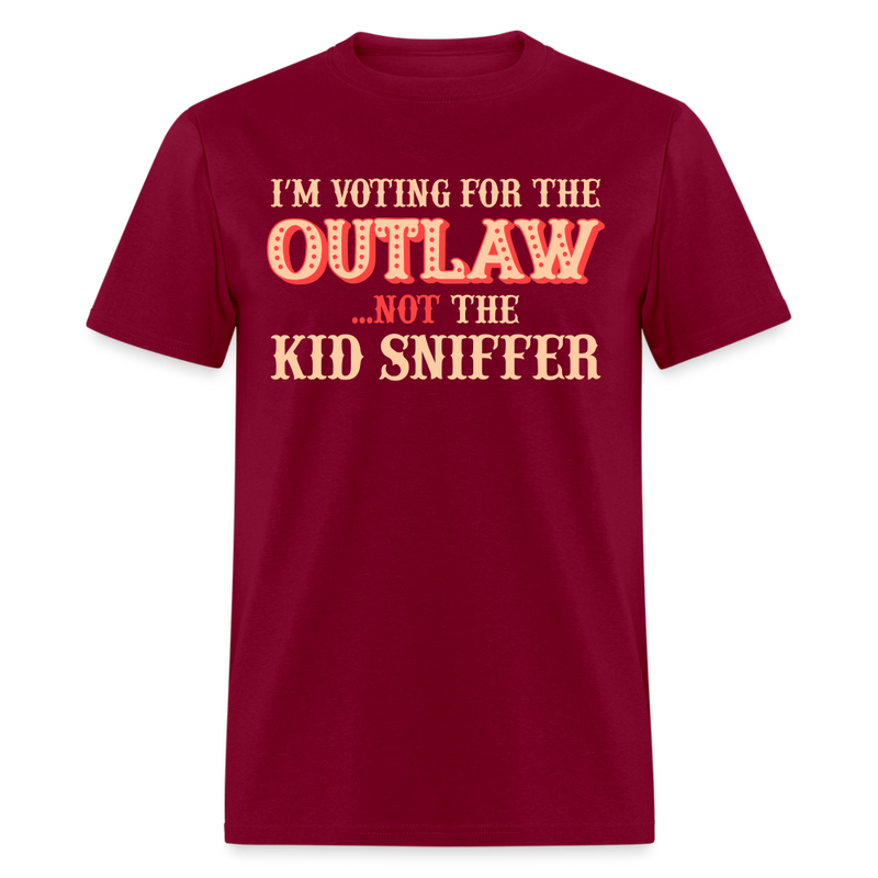 I'm Voting For The Outlaw T-Shirt - burgundy
