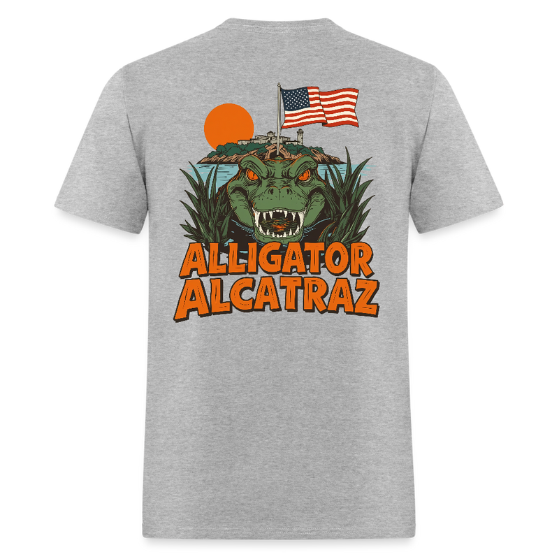 Alligator Alcatraz T Shirt - 5 - heather gray