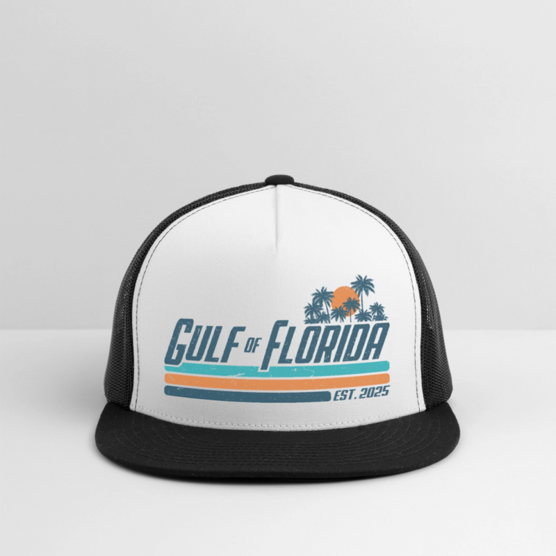 Gulf Of America Est. 2025 Trucker Hat - 3 - white/black