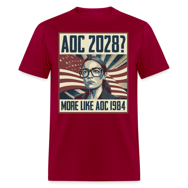 AOC 2028 More Like AOC 1984 T Shirt - dark red