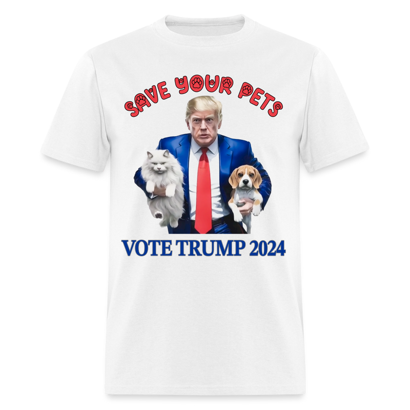Save Your Pets 2024 T-Shirt - white