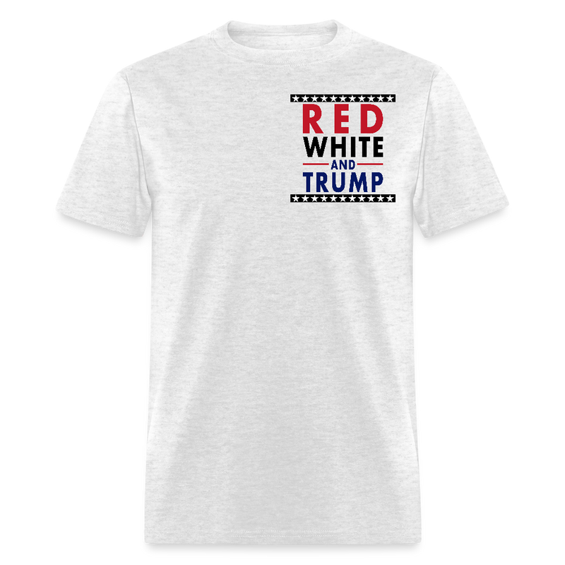 Red White And Trump Cowboy T Shirt - light heather gray