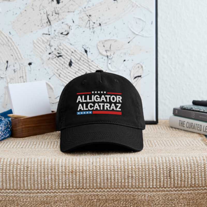 Alligator Alcatraz Baseball Cap - black