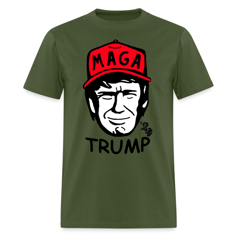 Trump MAGA T Shirt - military green