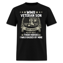 WWII Veteran Son T Shirt - black