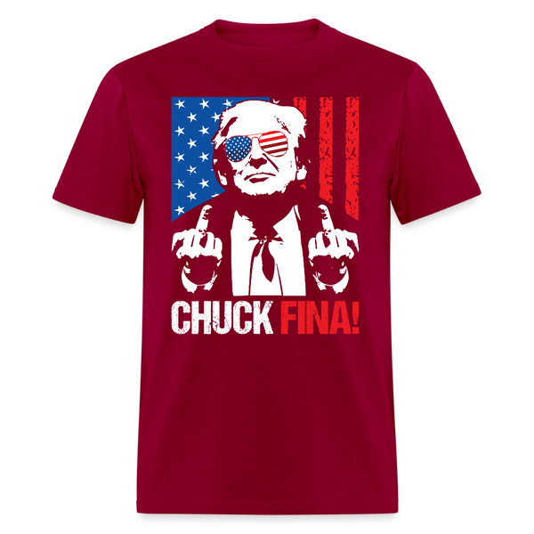 Trump Chuck Fina T Shirt - dark red