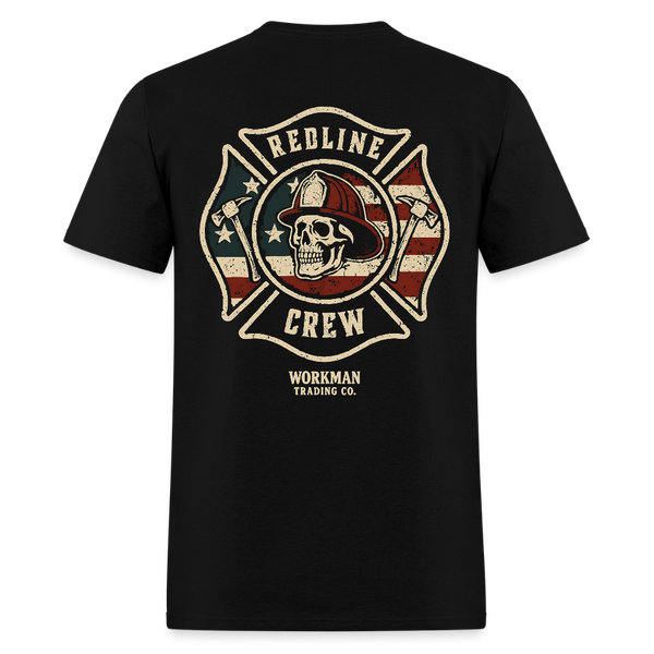 Redline Crew Workman Trading Co T Shirt - black