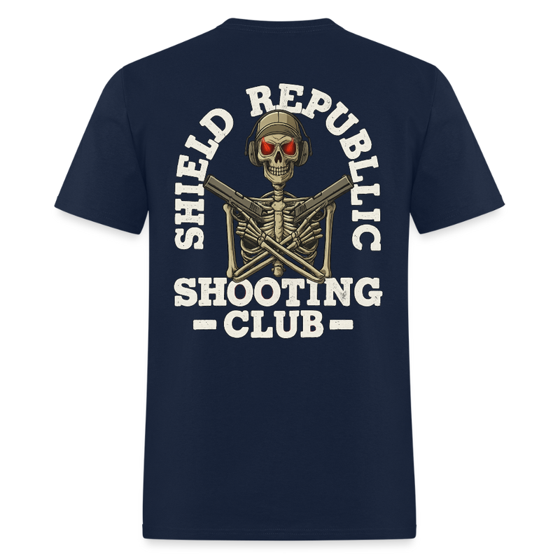 Shield Republic Shooting Club T Shirt - navy
