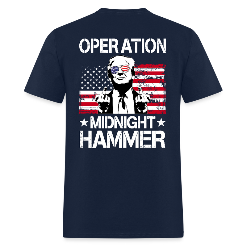 Trump Operation Midnight Hammer T Shirt - navy