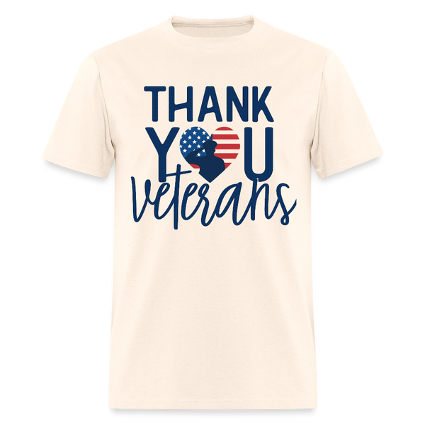 Thank You Veterans T Shirt - 4 - natural