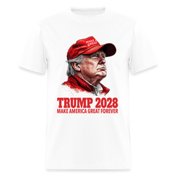 Make America Great Forever Trump 2028 T Shirt - white