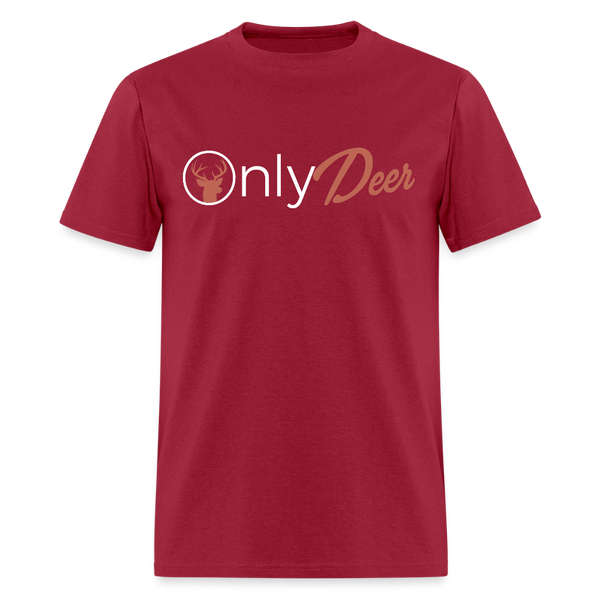 Only Deer Hunting T Shirt - dark red