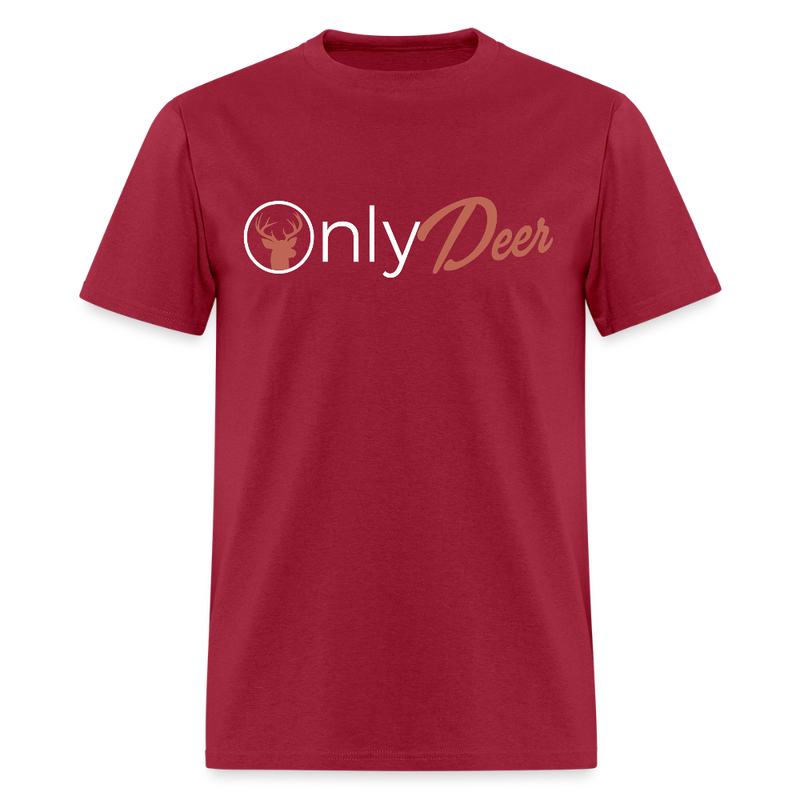 Only Deer Hunting T Shirt - dark red