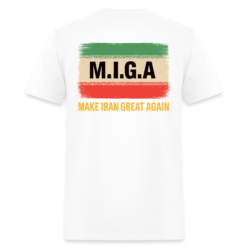 MIGA Make Iran Great Again T Shirt - white