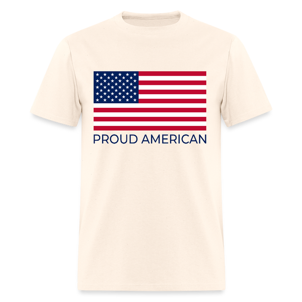 Proud American T Shirt - natural