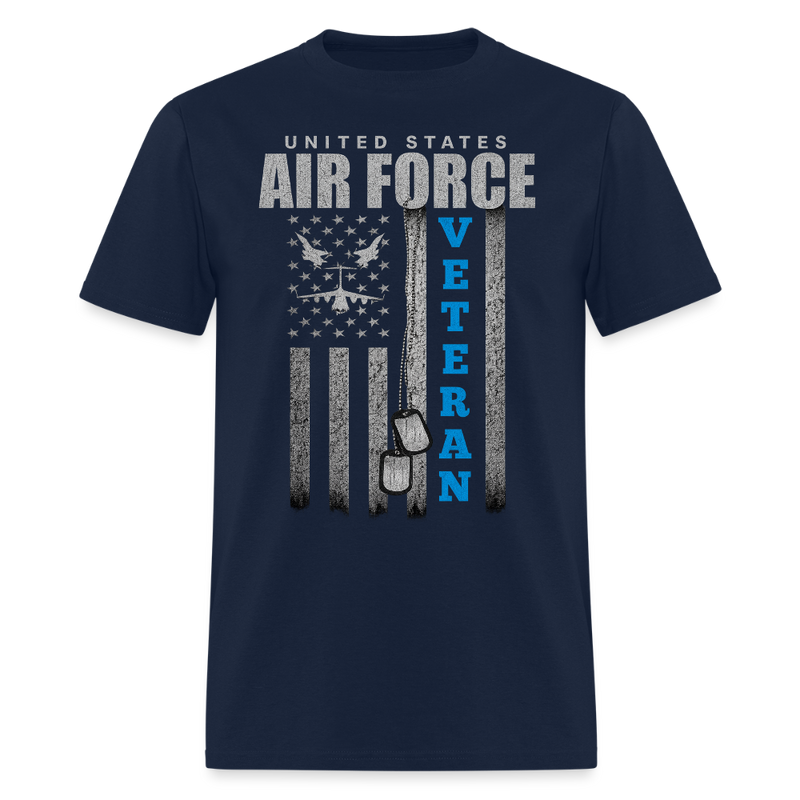 United States Air Foce Veteran T Shirt - navy