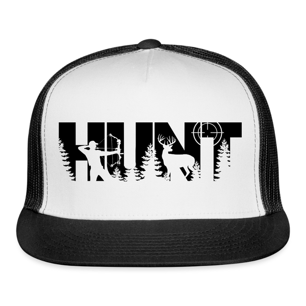 Hunt Life Trucker Hat - white/black