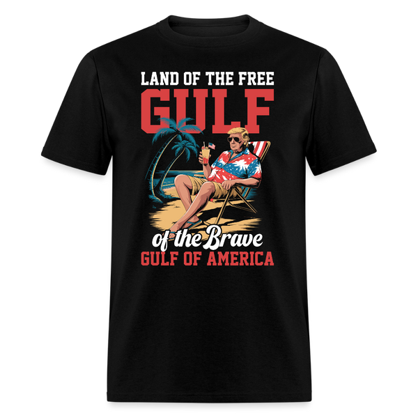 Land of the Free Gulf of the Brave T Shirt - black